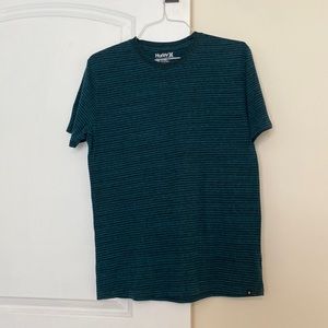 Hurley blue striped tshirt. Size large.